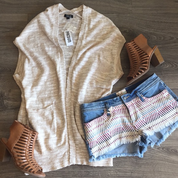 PacSun Sweaters - PACSUN sleeveless long cardigan ~ Large ~NWT